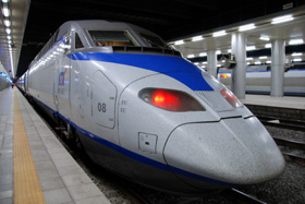 ソウル駅に停まるKTX